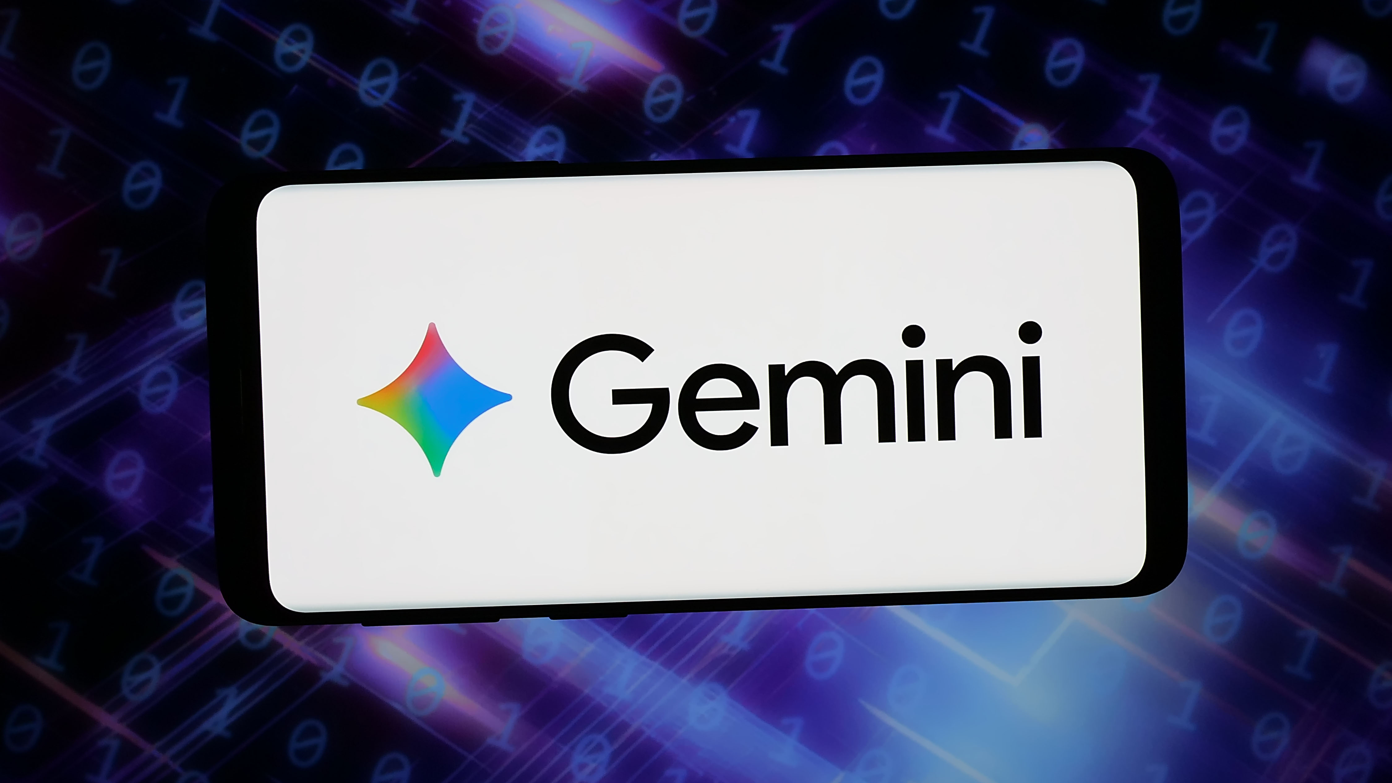 Google Gemini AI assistant shown on a smartphone